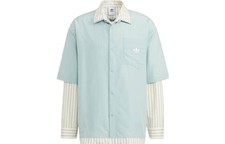 adidas Originals X Umamiism Co-Branded Logo Print Layered Long Sleeve Shirt