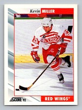 #229 1992-93 Score Kevin Miller Detroit Red Wings
