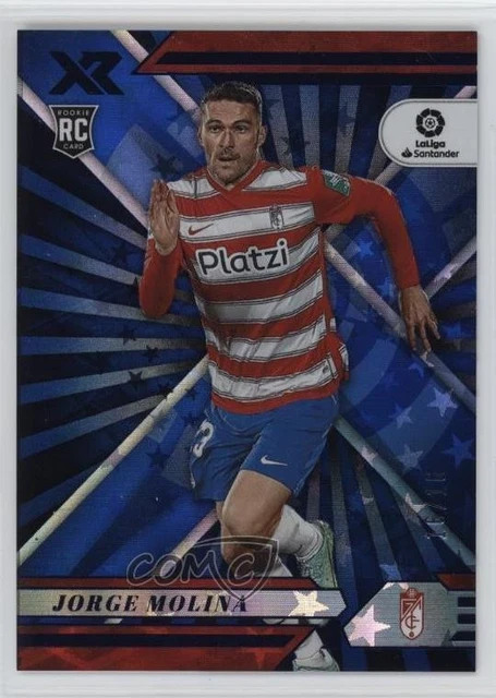 2021-22 Panini Chronicles Base La Liga Xr Blue Astro /16 Jorge Molina #115