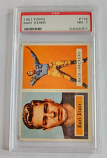 1957 Topps #119 Bart Starr Packers HOF RC PSA 7 (NM)