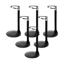 6 Pcs Black Adjustable Doll Stand, Fits 8 to 12 Inch Dolls or Actio... Fast Ship