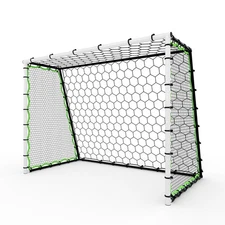 Portable Soccer Rebound Net 3-in-1 Training Goal for Solo/Team Drills Ball Net