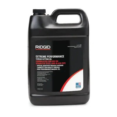 RIDGID Pipe Threading Oil 1 Gal Low Odor Anti-Mist Cooling Lubricant Cutting Oil