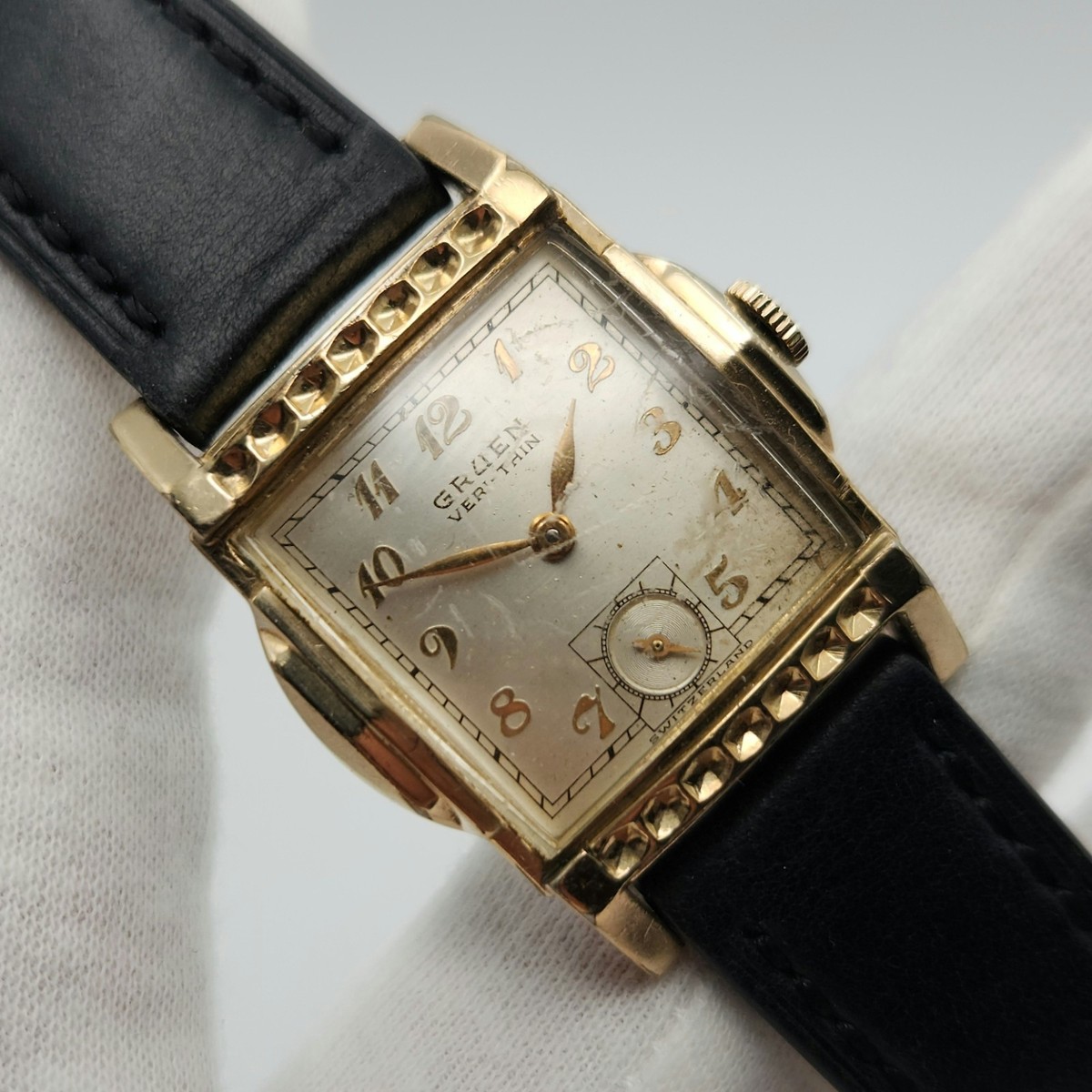 Gruen Veri-Thin Men's Vintage Art-Deco 10K Gold Filled Bezel