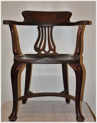 Kapitänsstuhl Captains Chair rare Original England Fauteuil Armlehnstuhl