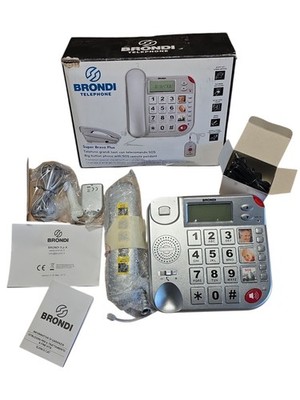 Brondi Super Bravo Plus Senioren Festnetztelefon (HAT HINTERGRUNDGERÄUSCHE)