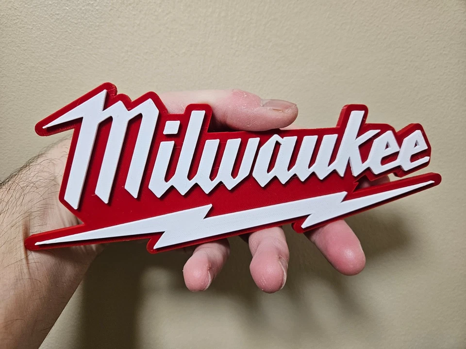 Deko Milwaukee Werkzeug Schild Logo Display