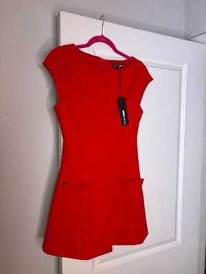 knee length dresses for ladies Women's in The Details Red Mini Dress | Size: XL