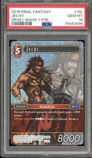Final Fantasy TCG PSA 10 Gem Mint Opus 1 Foil Jecht 1-015L