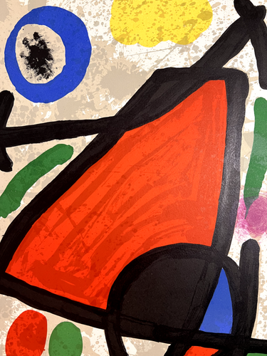 Joan Miro Original Stone Lithograph 1970 Rare Limited Edition - 第 3/7 張圖片