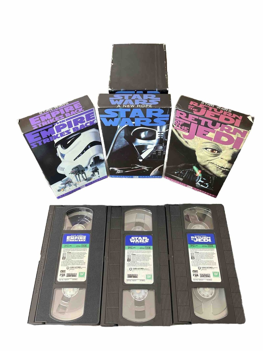 1995 Original Star Wars VHS Trilogy Box Set CBS FOX ISBN: 0-7939