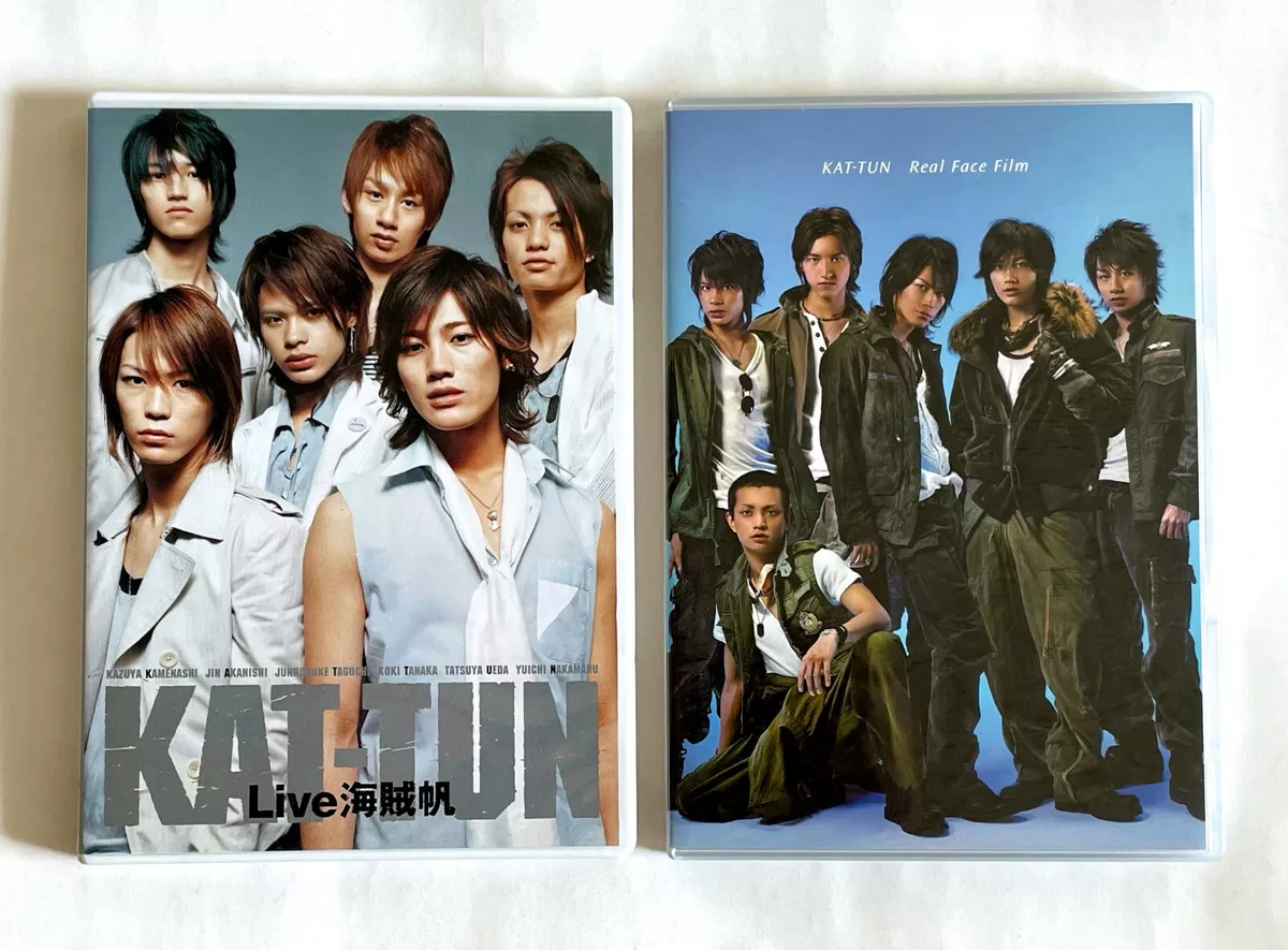 KAT-TUN lot of 2 JAPAN DVD Live Kaizuokuban & Real Face Film KAMENASHI B01