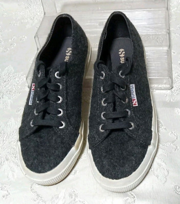 Superga Shoes Womens 7 Low Top Lace Up Sneakers S00AID0 Gray Fabric