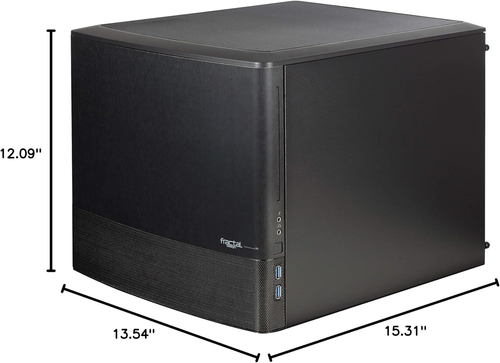 Node 804 - Black - Cube Compact Computer Case - Matx - High Airflow - Modular In - Picture 9 of 11