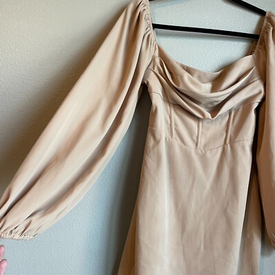 Princess Polly Mini Dress Size 4 Lillie Puff Long Sleeve Beige Nude Tan Party | eBay Princess Polly Mini Dress Size 4 Lillie Puff Long Sleeve Beige Nude Tan Party | eBay