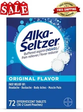 Alka-Seltzer Original Antacid Relief Effervescent Tablets 72 Count...