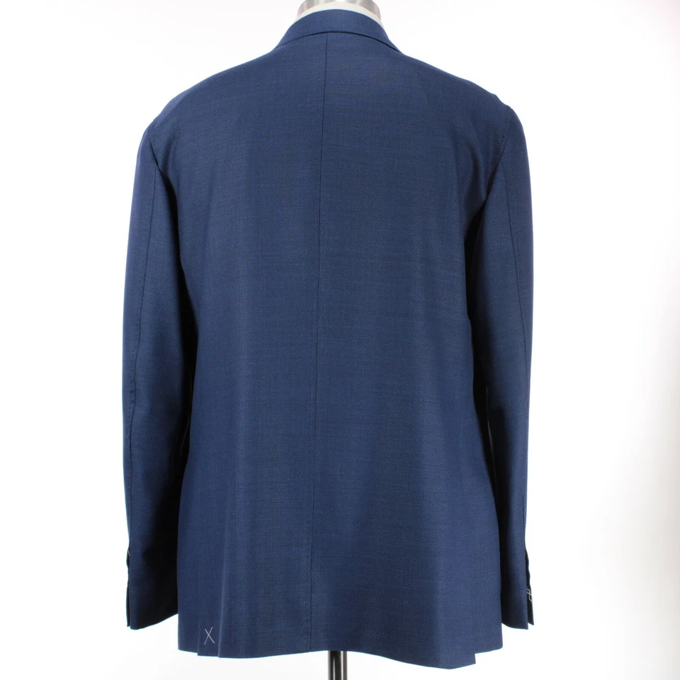 Abrigo deportivo Rubinacci nuevo sin etiquetas 100 % lana talla 56R EE. UU. 46 en azul claro/oscuro Foto 2 de 4