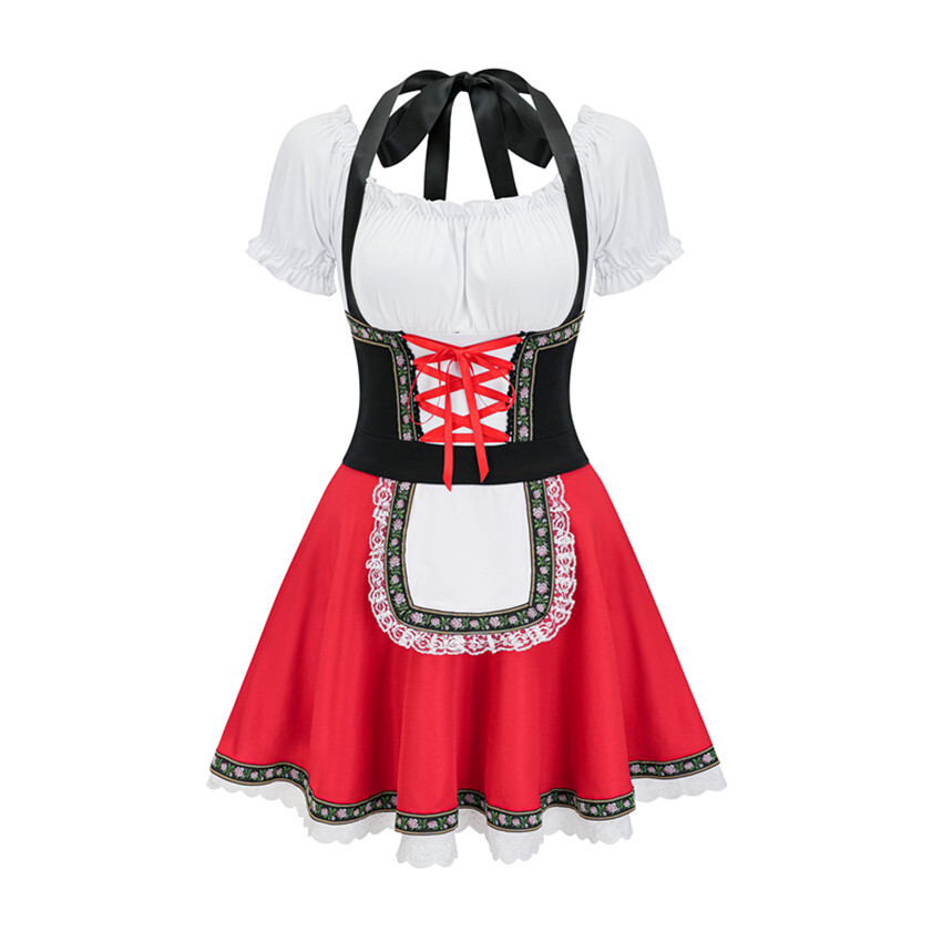 XC12 German Oktoberfest Bavarian Heidi Dirndl Lederhosen Beer Maid Wench Costume — image 7
