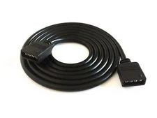 4 Pcs/pack Black 2m 6.56ft 4 Color Rgb Extension Cable Led Strip Connector Exten