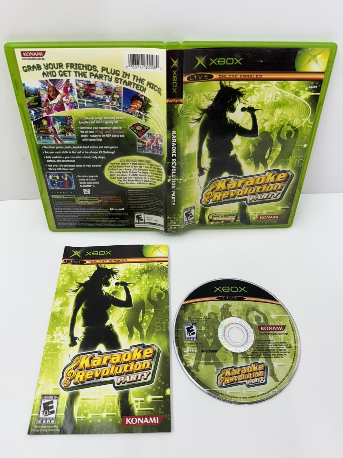 Karaoke Revolution Party (Microsoft Xbox) Complete CIB, Tested + Excellent Disc!