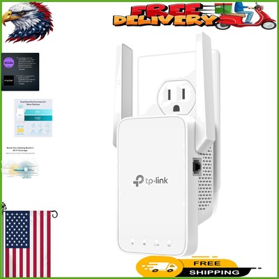 WiFi 5 AC1200 Extender - Boost Coverage and Performance for Homes & Devices