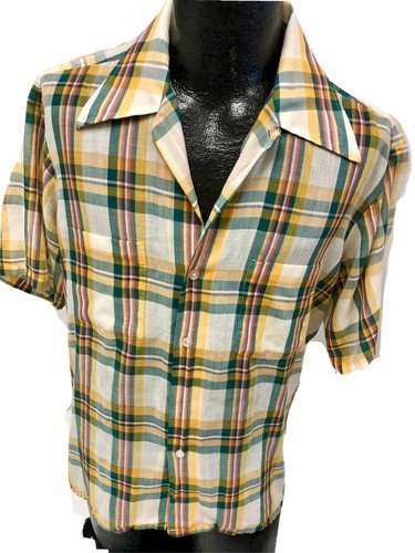 Vtg 60's JcPenney Yellow GreenSHADOW 