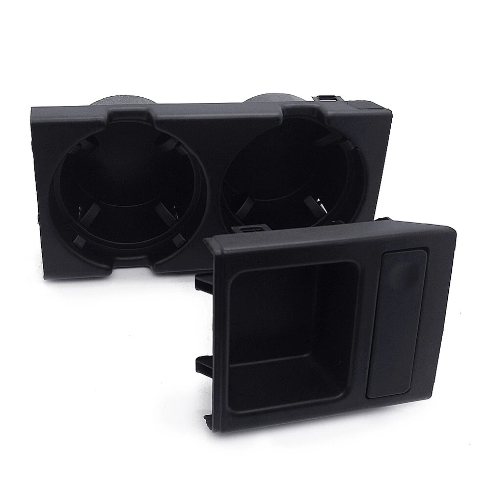 Juego de portavasos consola central delantera negro para BMW E46 serie 3 51168217957 Foto 4 de 4