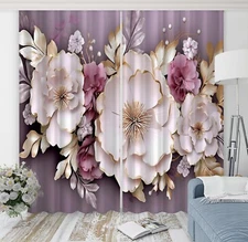 3D Art Bouquet K2291 Window Photo Curtain Printing Fabric Panda 2023