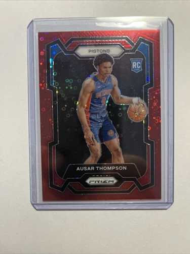 2023-24 Panini Prizm Fast Break Ausar Thompson #178 Red Disco Rookie RC 73/100
