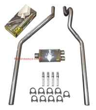 87 - 99 Dodge Dakota 3.9 5.2 Mandrel Bent Dual Exhaust w/ 14" MagnaFlow Muffler