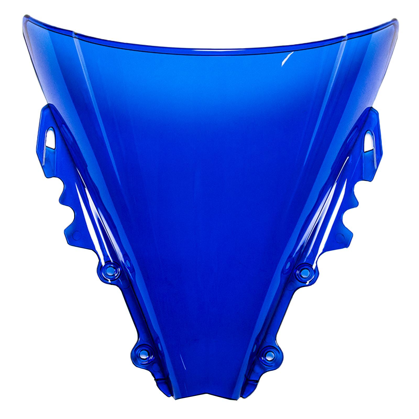 MPW Double Bubble Windshield Screen Blue for Yamaha YZF-R6 06-07