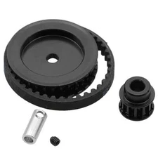 Powerhobby 12T 30T Gearbox Belt Drive Gear Set Black FOR Traxxas TRX-4 TRX-6