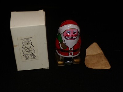 Windup Tin Santa Claus Alexander Taron Metal Toy MS 241  New in Box Mint 3''