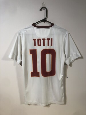 Totti #10 AS Roma 2014/15 Away Small Football Shirt Nike Excellent