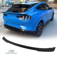 Fits 21-25 Ford Mustang Mach-E R Style ABS Rear Trunk Spoiler Unpainted Black