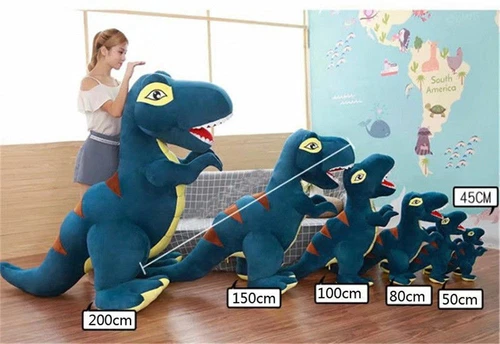 Giant Dinosaurs Rex Plush Toy Cuddly Stuffed Animal Doll Pillow Christmas Gifts - Imagen 8 de 17