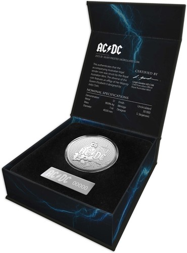NEW - 2023 AC/DC $1 ONE DOLLAR SILVER FROSTED UNCIRCULATED COIN | eBay ...