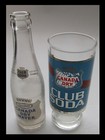Vintage CANADA DRY Drinking Glass CLUB SODA & Glass Bottle DRY WATER Set KANSAS — photo 5