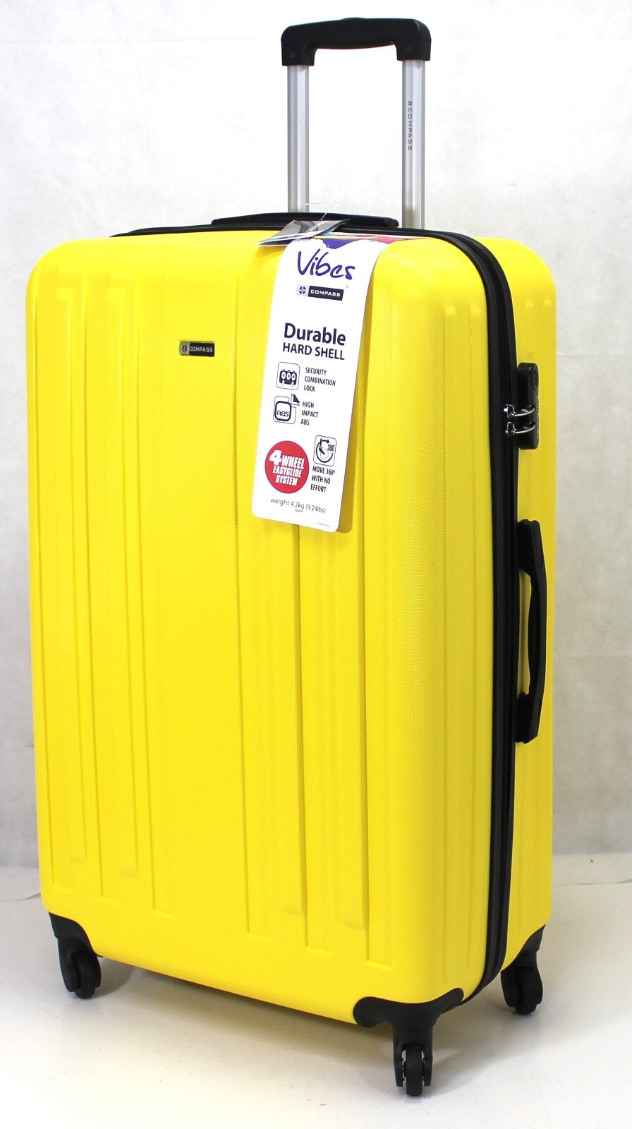 Large 28" Suitcase 4 Wheel Lightweight ABS Hard Shell Luggage Cabin