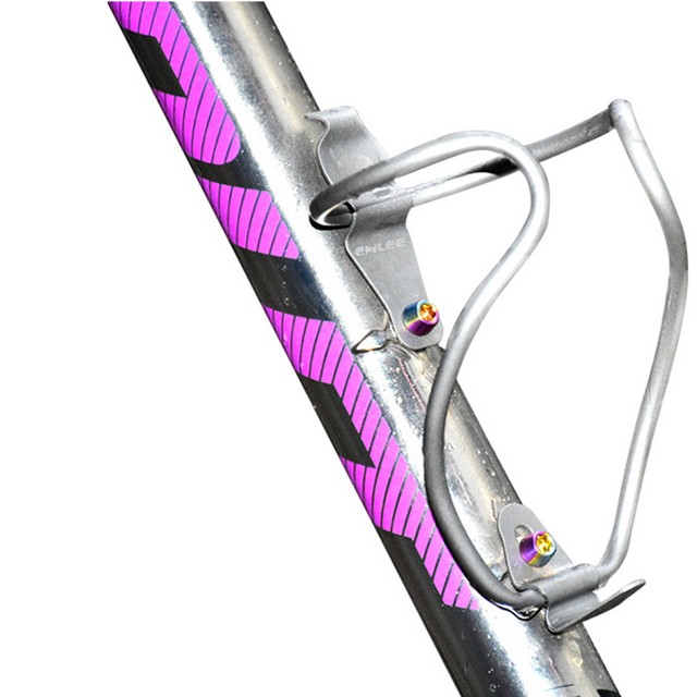 ENLEE Super Light Titanium Alloy Bicycle Water Bottle Cage Bike Rack