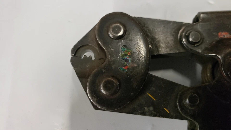 Herramienta de crimpado AMP 49592 14-12 W-STD con grabados #149 36. estante m3 contenedor azul Foto 3 de 4