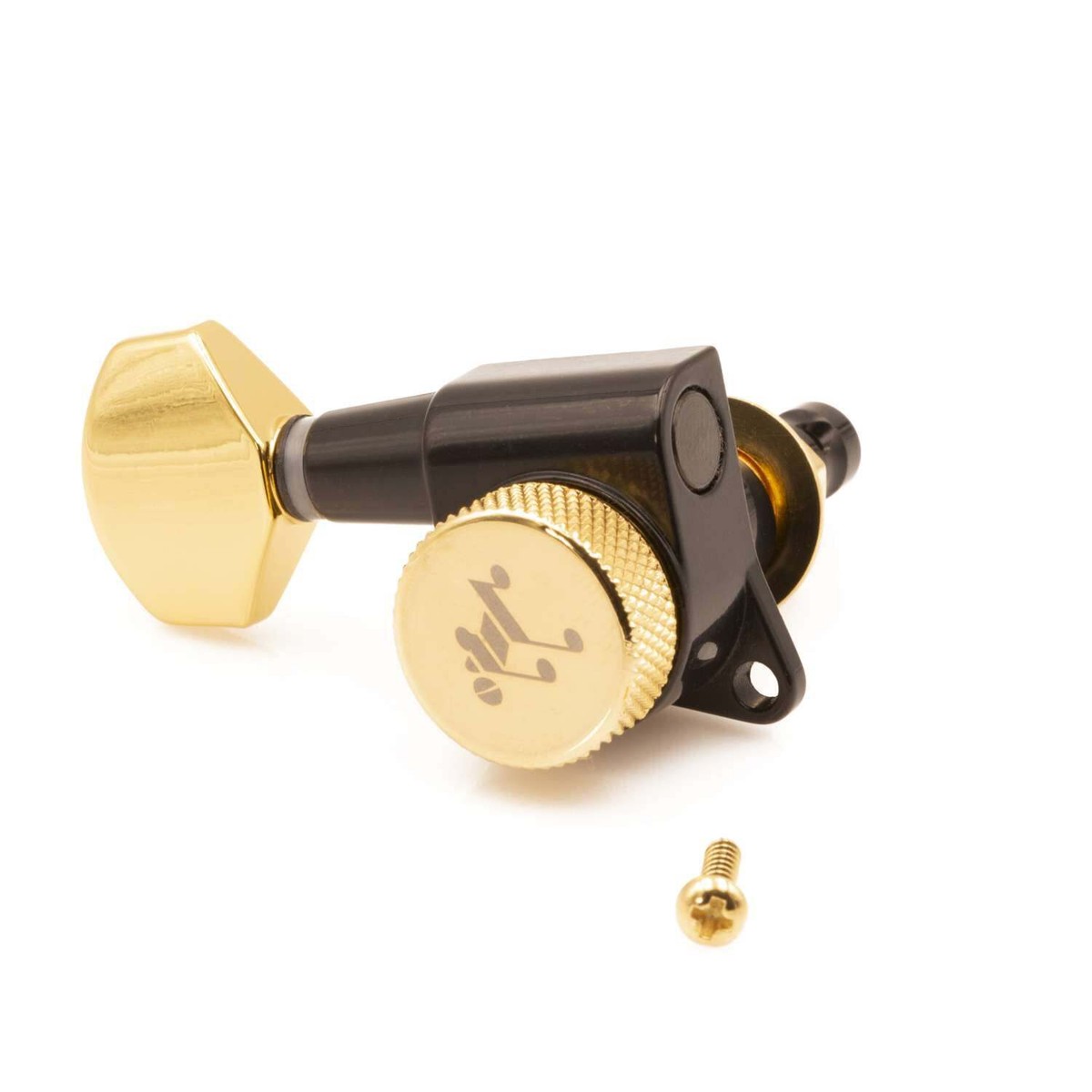 Tone Ninja 20:1 Locking Tuners 6 Inline non-staggered, Lefty Black