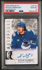 Upper Deck Artifacts Hockey Kiefer Sherwood Autograph Canucks AF-KS PSA 10