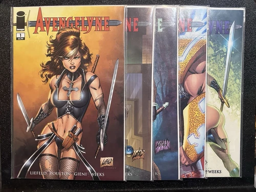 Avengelyne Comic Book Lot of 5 Books! | Rob Liefeld (BB009