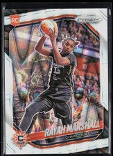 2025 Panini Prizm WNBA #47 Rayah Marshall White Seismic Prizm