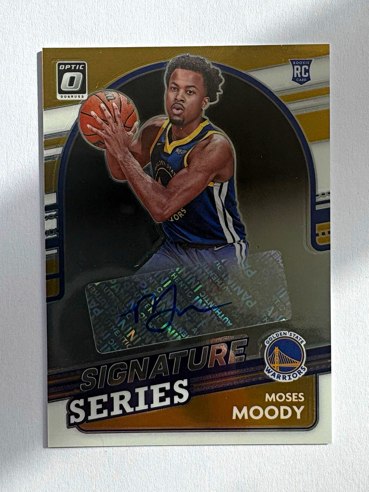 2021-22 Moses Moody Panini Donruss Optic Signature Series RC Auto #SS-MMD