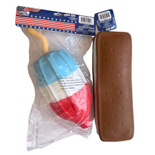 Sunny Days Ice Cream Sandwich Squishy Squish Popsicle LOT OF 2 Authentic NEW