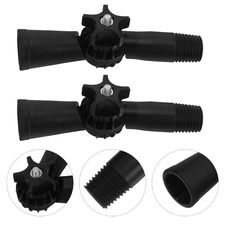2 Pcs Extension Pole Angle Adapter Duster Attachment for Extending