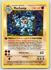 Machamp (Base Set Shadowless) 8/102 Deck Exclusives 1st Edition Holo Pokemon HP