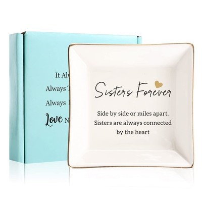 Gifts For Sister - Ring Dish Jewelry Tray, Sister Birthday Gifts - Forever Co...